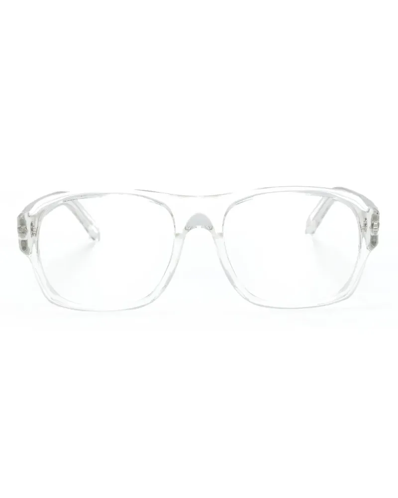 MOSCOT Eckige Brille mit transparentem Gestell - Nude Nude