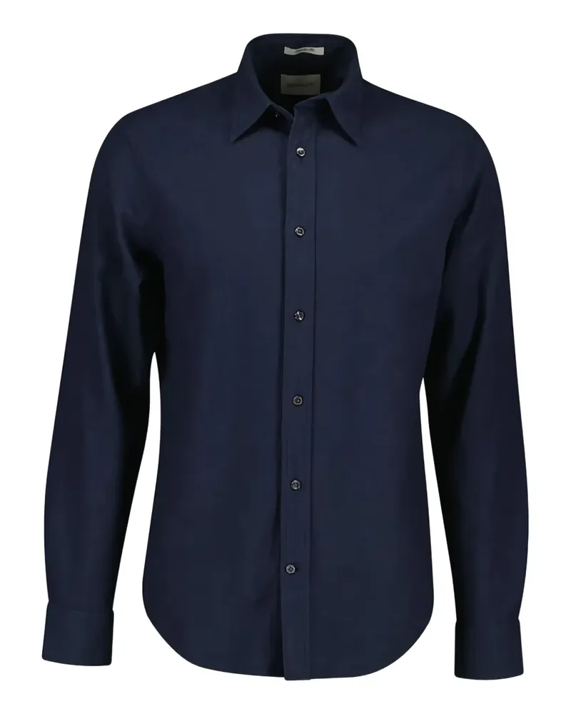 Gant Meliertes Flanellhemd - Blau Blau