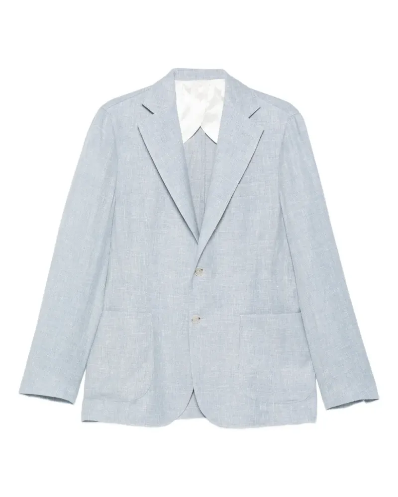 BARBA patch-pocket blazer - Blau Blau