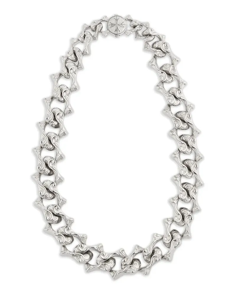Emanuele Bicocchi Arabesque Sharp chain necklace - Silber Silber