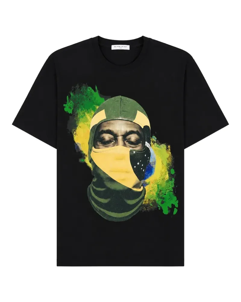IH NOM UH NIT O Rei Mask T-Shirt - Schwarz Schwarz