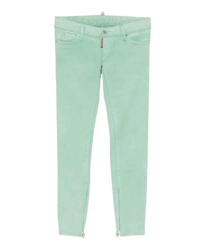 Dsquared2 Jeans mit Logo-Patch - Grün Grün