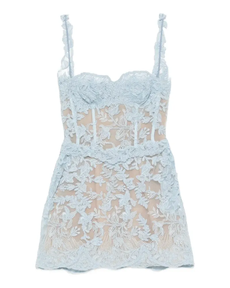 Ermanno Scervino corset-style mini dress - Blau Blau