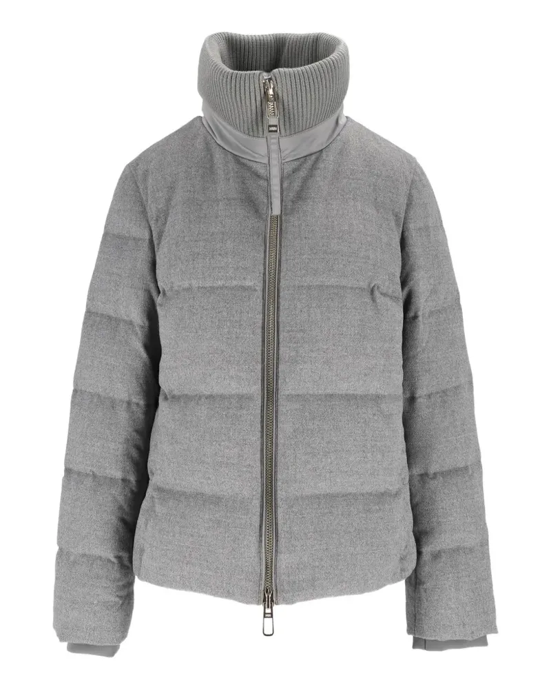 DUNO Gefütterte Jacke mit Stehkragen - Grau Grau