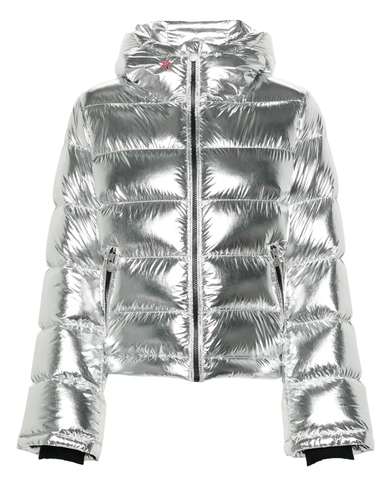 Perfect Moment Ausgestellte Jacke im Metallic-Look - Silber Silber