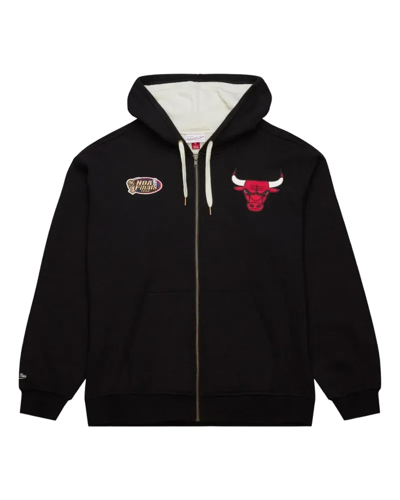 Mitchell & Ness Chicago Bulls Playoff Win 2.0 Kapuzenjacke - Schwarz Schwarz