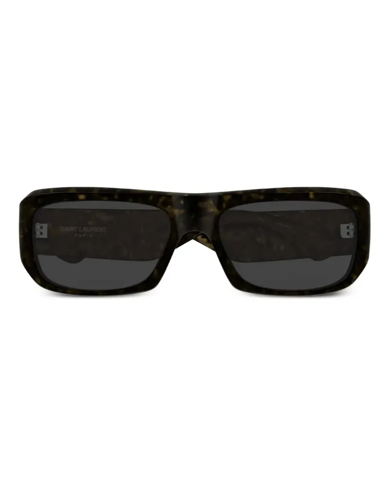 Saint Laurent rectangle-frame sunglasses - Braun Braun