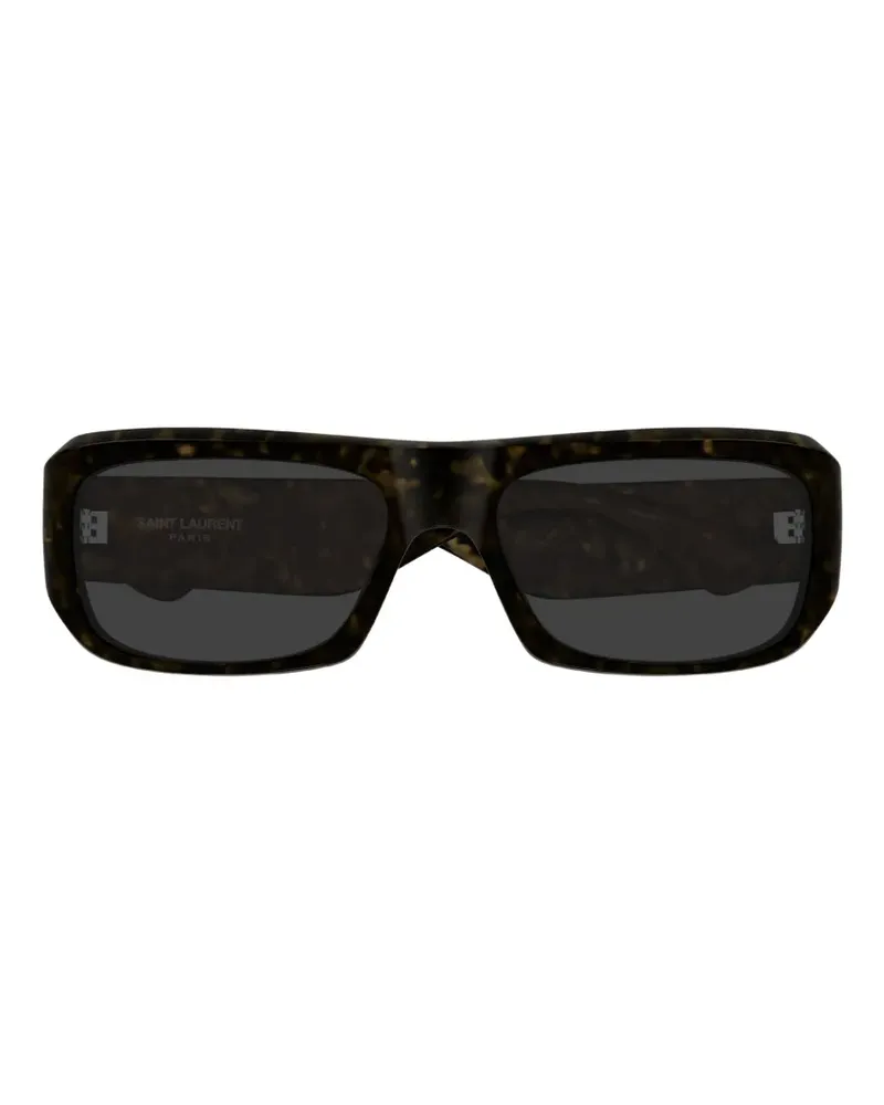 Saint Laurent rectangle-frame sunglasses - Braun Braun