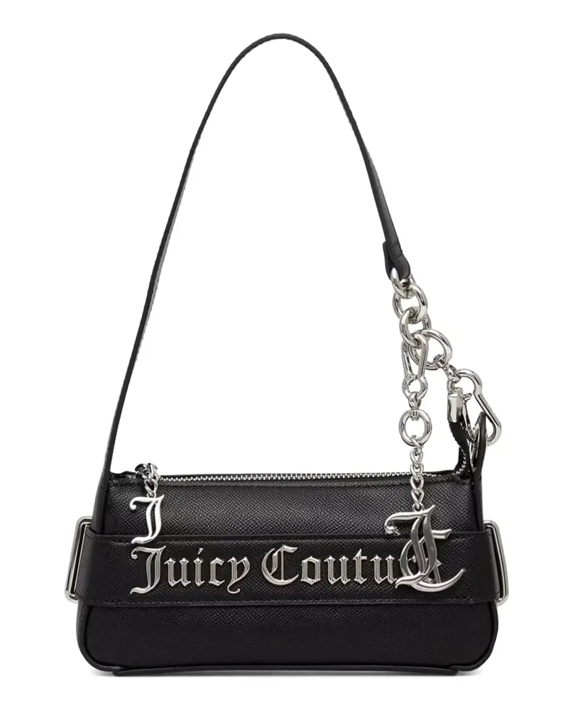 Juicy Couture Jasmine Schultertasche mit Logo-Plakette und Kettenriemen - Schwarz Schwarz