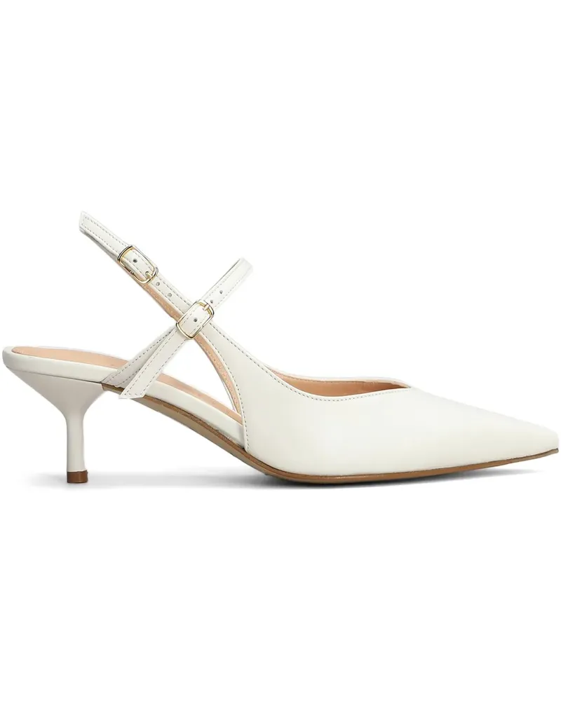 The Seller Slingback-Pumps 60mm - Weiß Weiß
