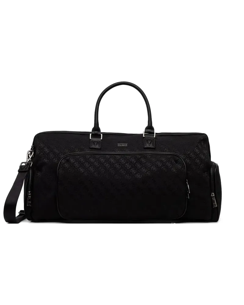 Guess Boston monogram-print holdall bag - Schwarz Schwarz
