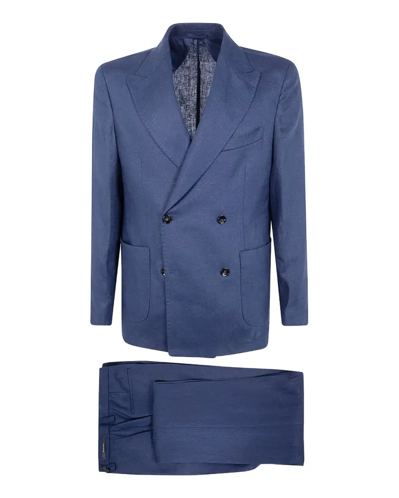 MICHAEL COAL Austin Owen double-breasted suit - Blau Blau