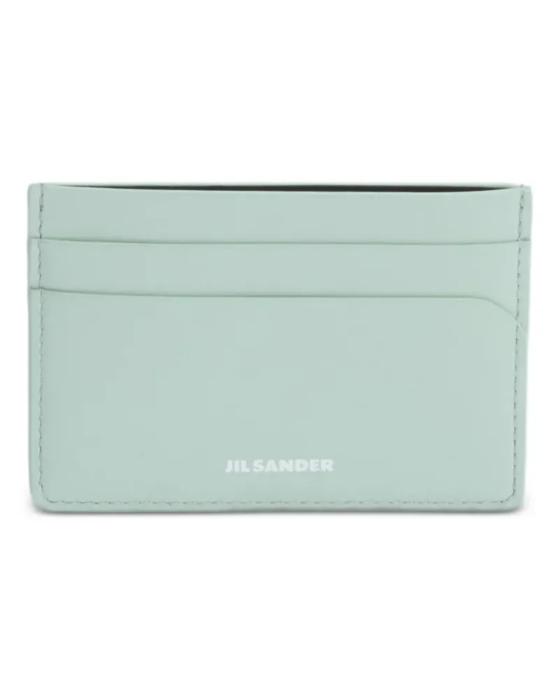 Jil Sander logo-embossed card holder - Grün Grün