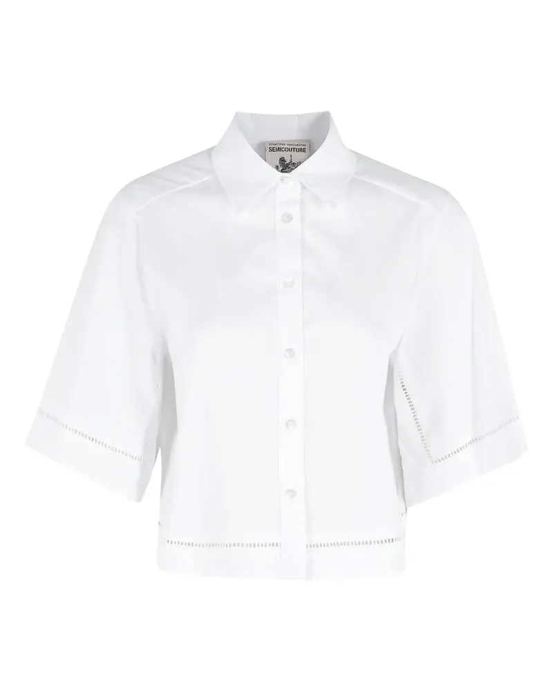 Semicouture Madelaine embroidered shirt - Weiß Weiß