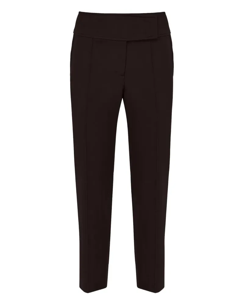 Dorothee Schumacher Emotional Essence Zigarettenhose mit Milano-Steppung - Braun Braun
