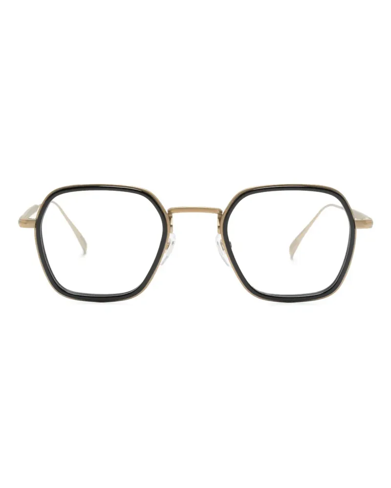 EYEWEAR by DAVID BECKHAM Geometrische Brille aus Titan - Schwarz Schwarz