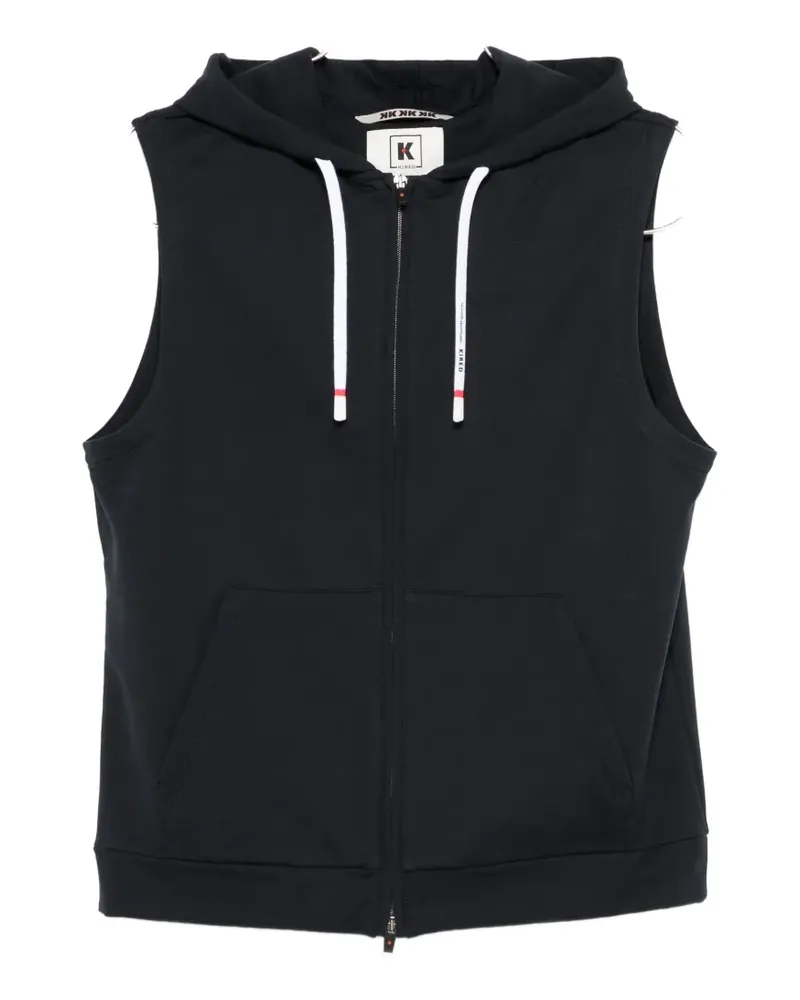 KIRED zip-up sleeveless hoodie - Blau Blau