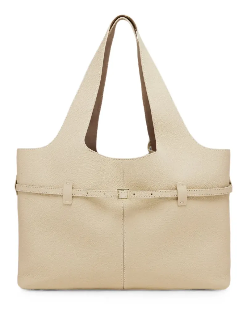 Manu Atelier Cambos Cabas leather tote bag - Nude Nude