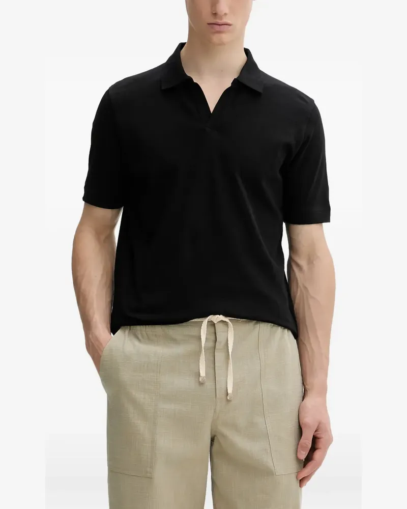 Marc O'Polo short-sleeve polo shirt - Schwarz Schwarz
