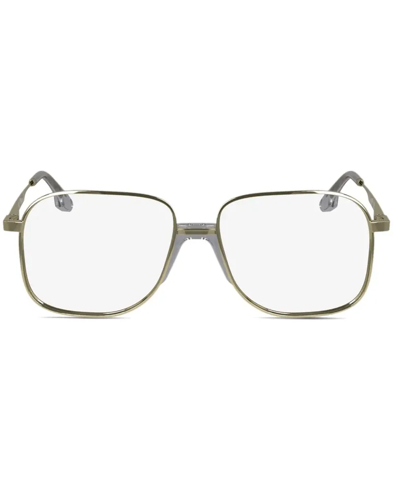 Victoria Beckham Brille mit eckigem Gestell - Gold Gold