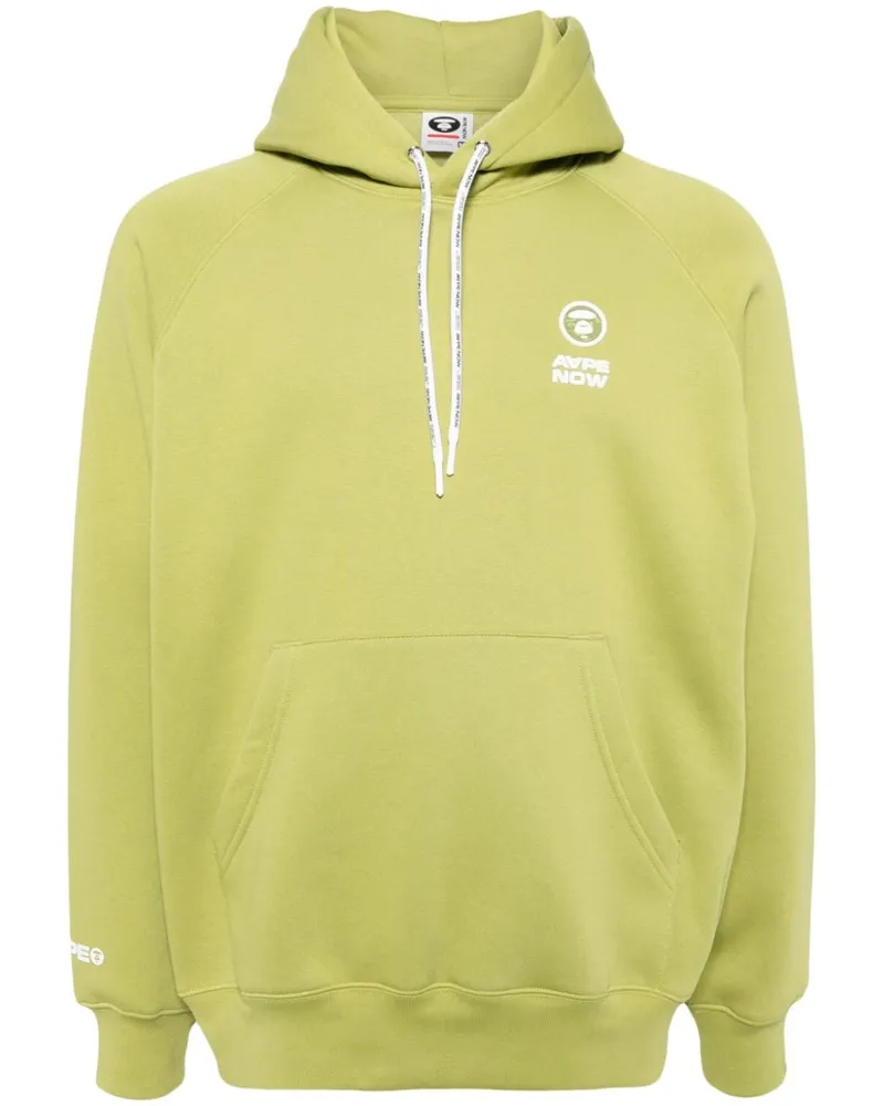 BAPE Hoodie mit Logo-Patch - Grün Grün