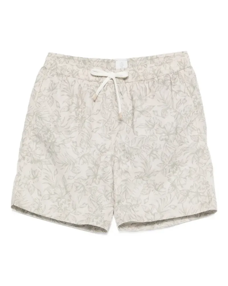Eleventy floral-print swim shorts - Nude Nude
