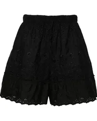 Simone Rocha Shorts mit Lochstickerei Schwarz