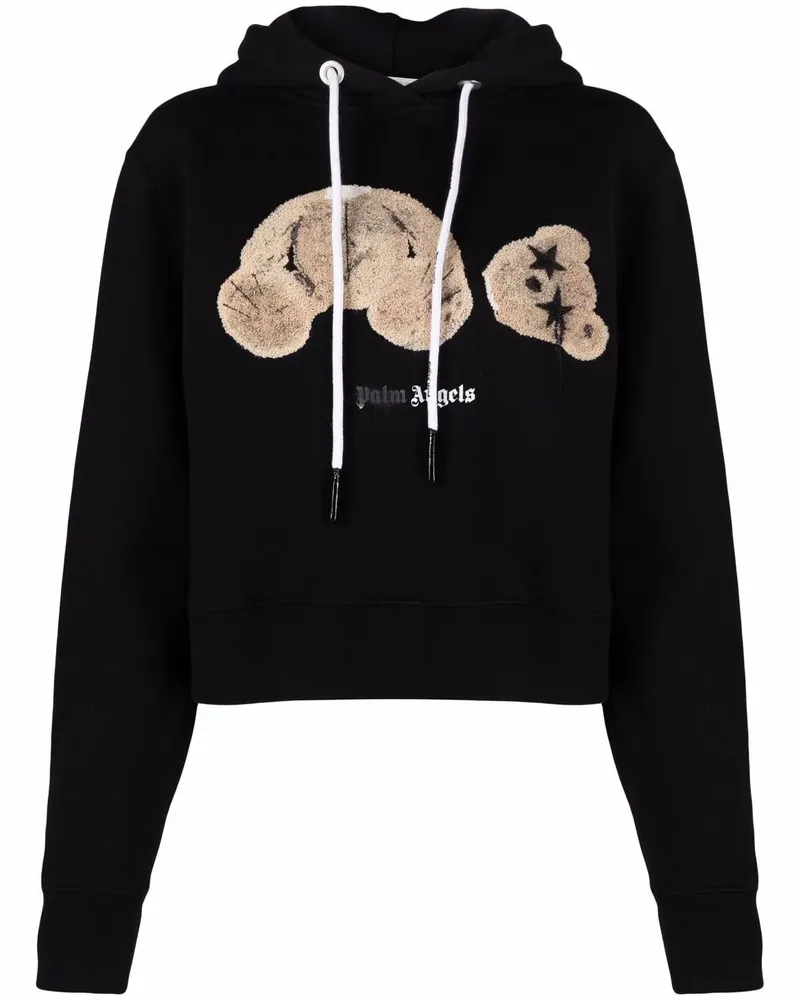 Palm Angels Hoodie mit Teddy-Motiv - Schwarz Schwarz