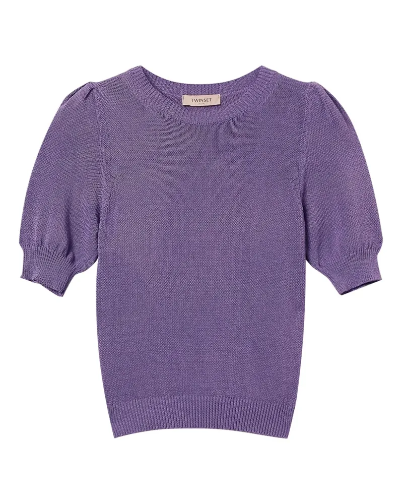 Twin-Set Gestricktes T-Shirt - Violett Violett
