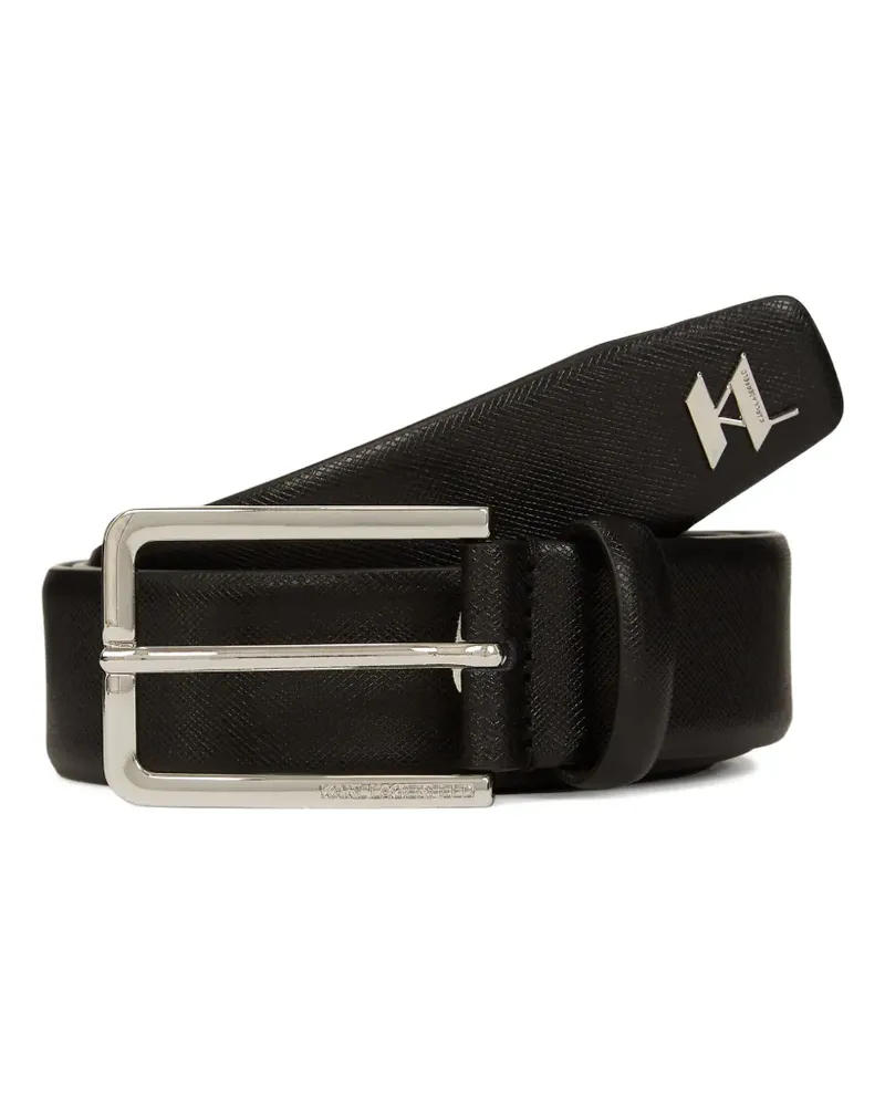 Karl Lagerfeld Gürtel mit Monogramm - Schwarz Schwarz