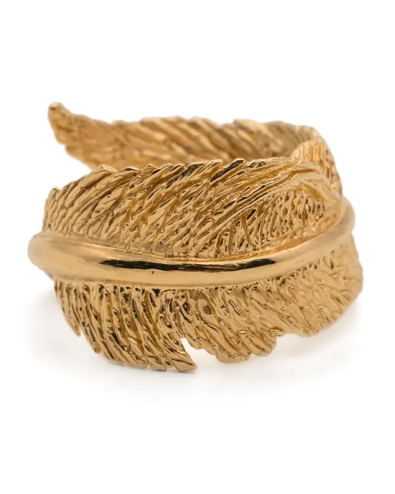 M. Cohen Goldfarbener Ring mit Federn Gold