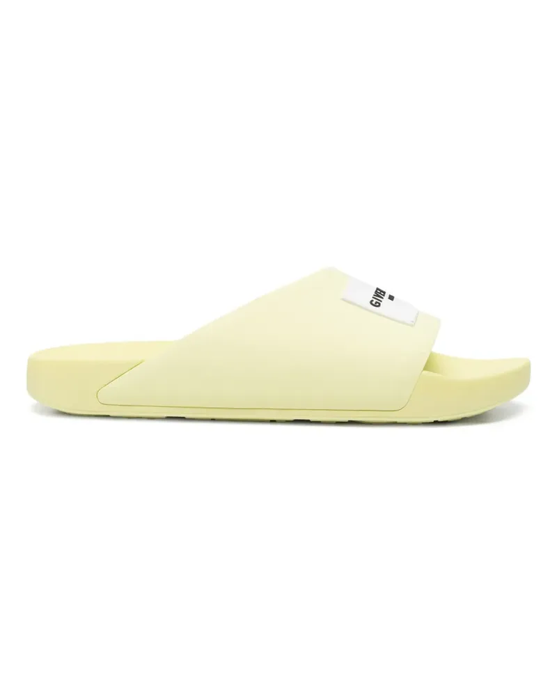 Givenchy Pantoletten mit Logo-Patch - Gelb Gelb