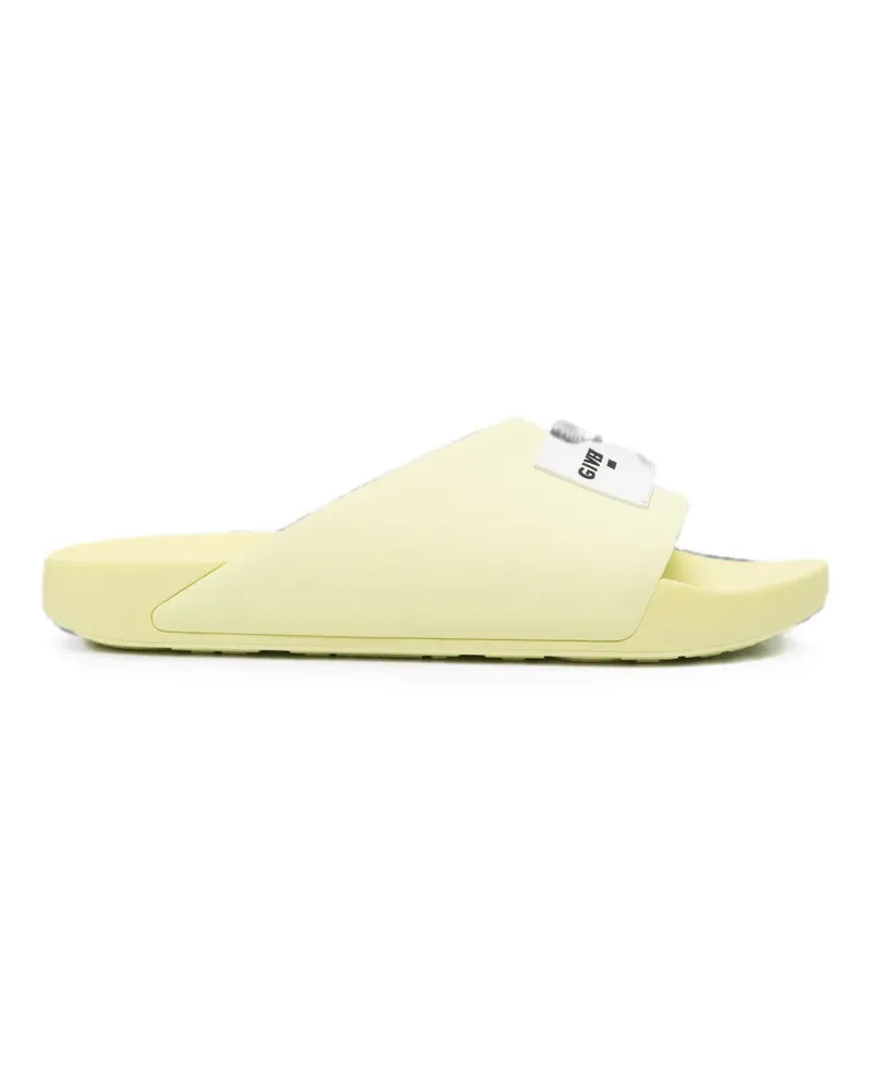 Givenchy logo-patch slide sandals - Gelb Gelb
