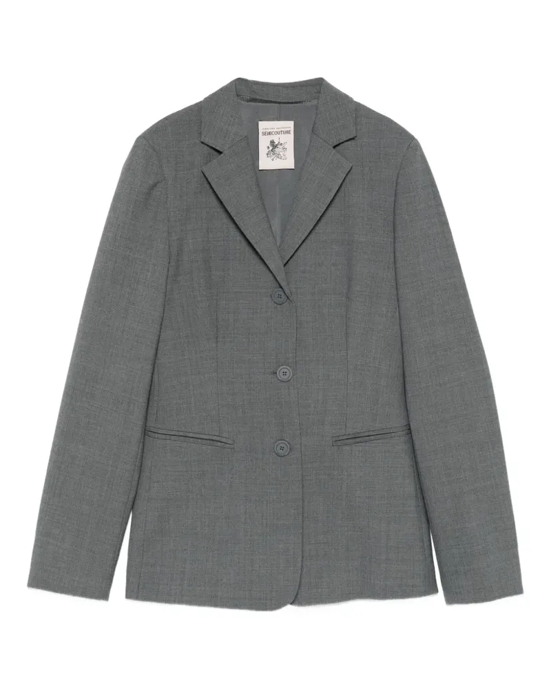 Semicouture Herminia Blazer mit Knopfverschluss - Grau Grau