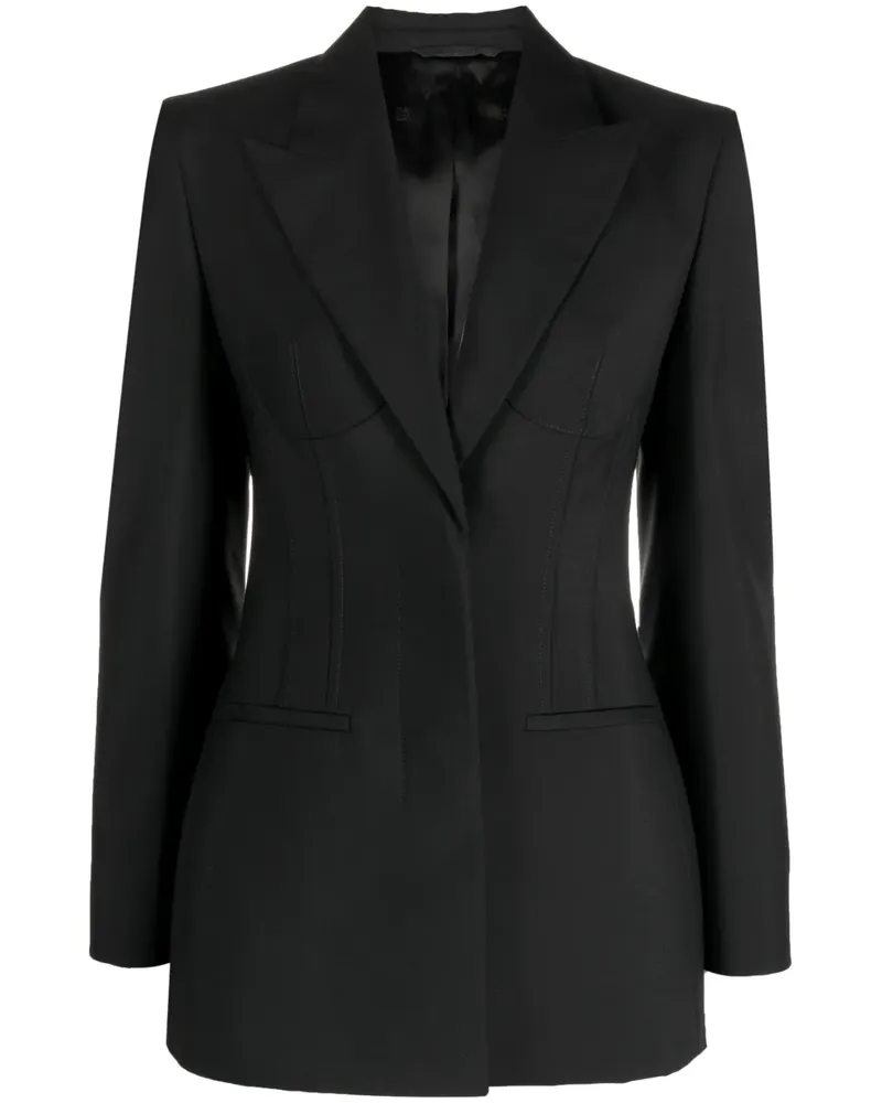 Givenchy kaschiert Blazer - Schwarz Schwarz