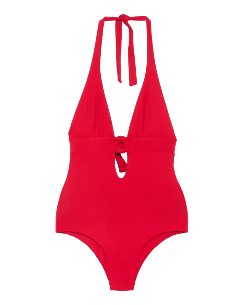 FISICO-Cristina Ferrari cut-out halterneck swimsuit - Rot Rot
