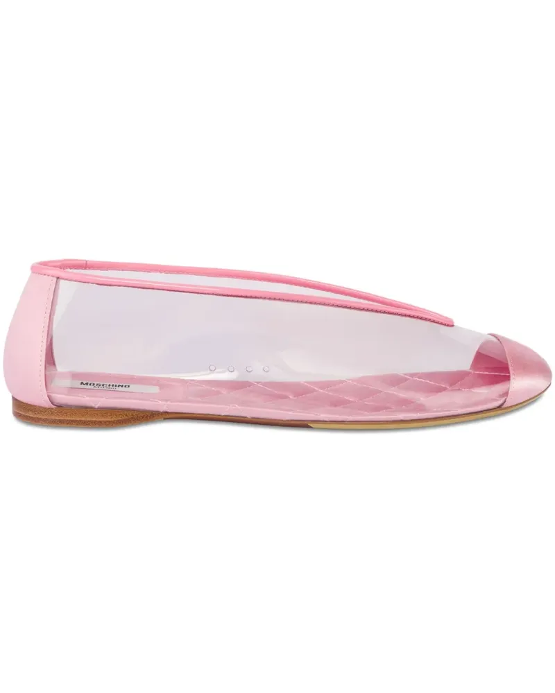 Moschino Semi-transparente Ballerinas - Weiß Weiß