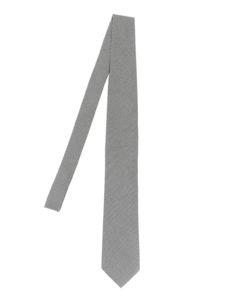 Tom Ford Seidenkrawatte mit Jacquardmuster - Grau Grau