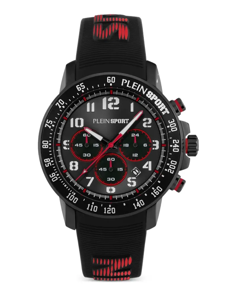 Philipp Plein Runde Chronograph 45mm - Schwarz Schwarz