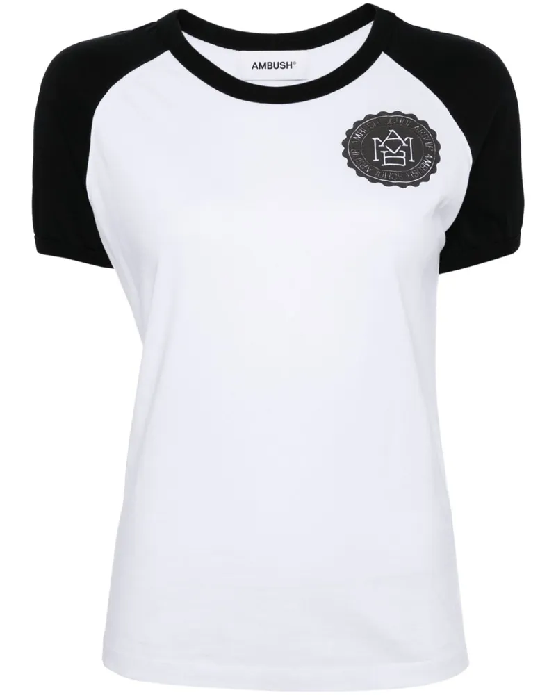 AMBUSH T-Shirt mit Raglanärmeln - Weiß Weiß