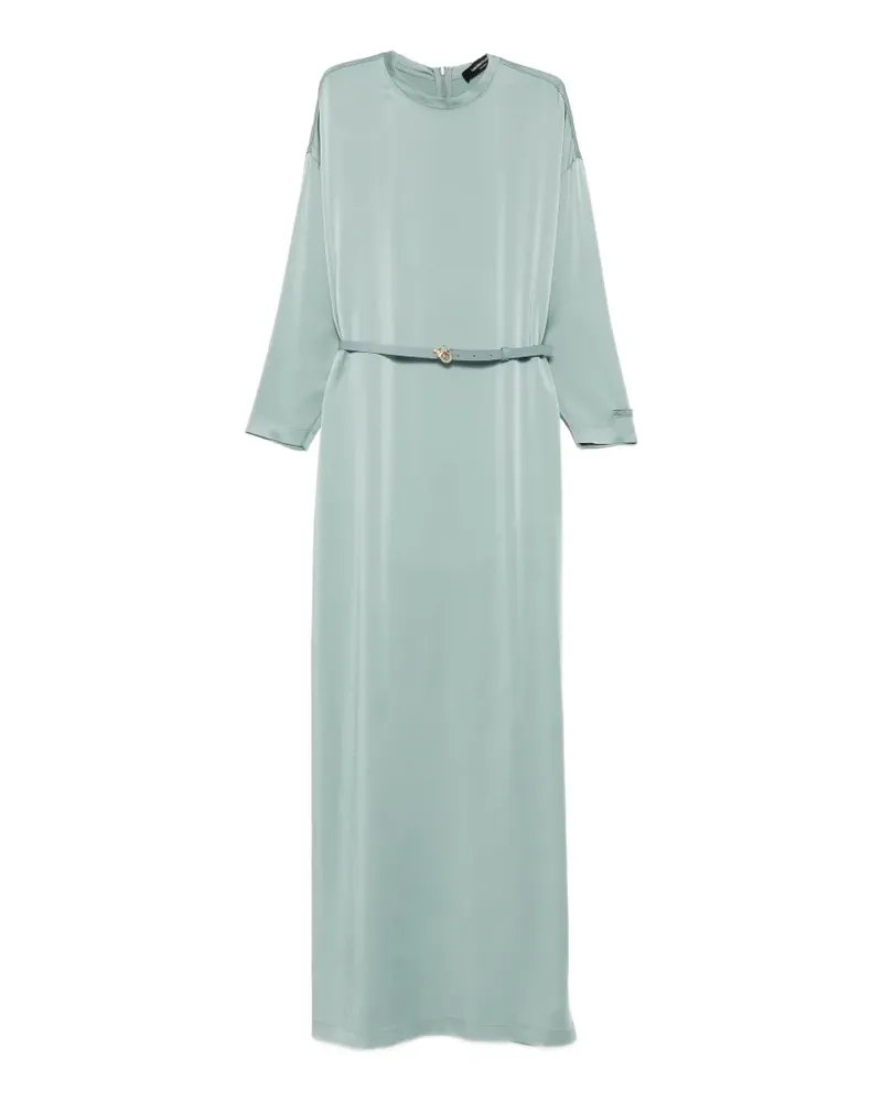 Fabiana Filippi belted long-sleeve maxi dress - Blau Blau