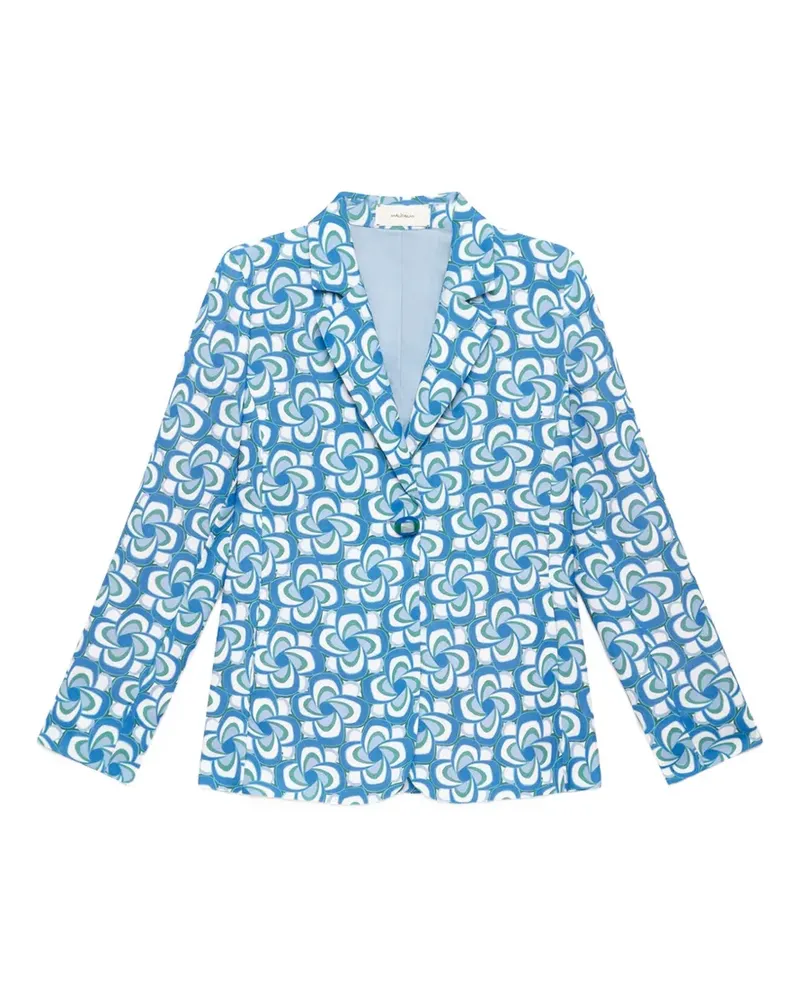 Maliparmi Mouliné Cady patterned jacket - Blau Blau