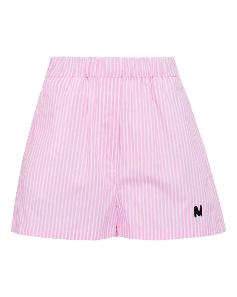 MSGM Gestreifte Shorts - Rosa Rosa
