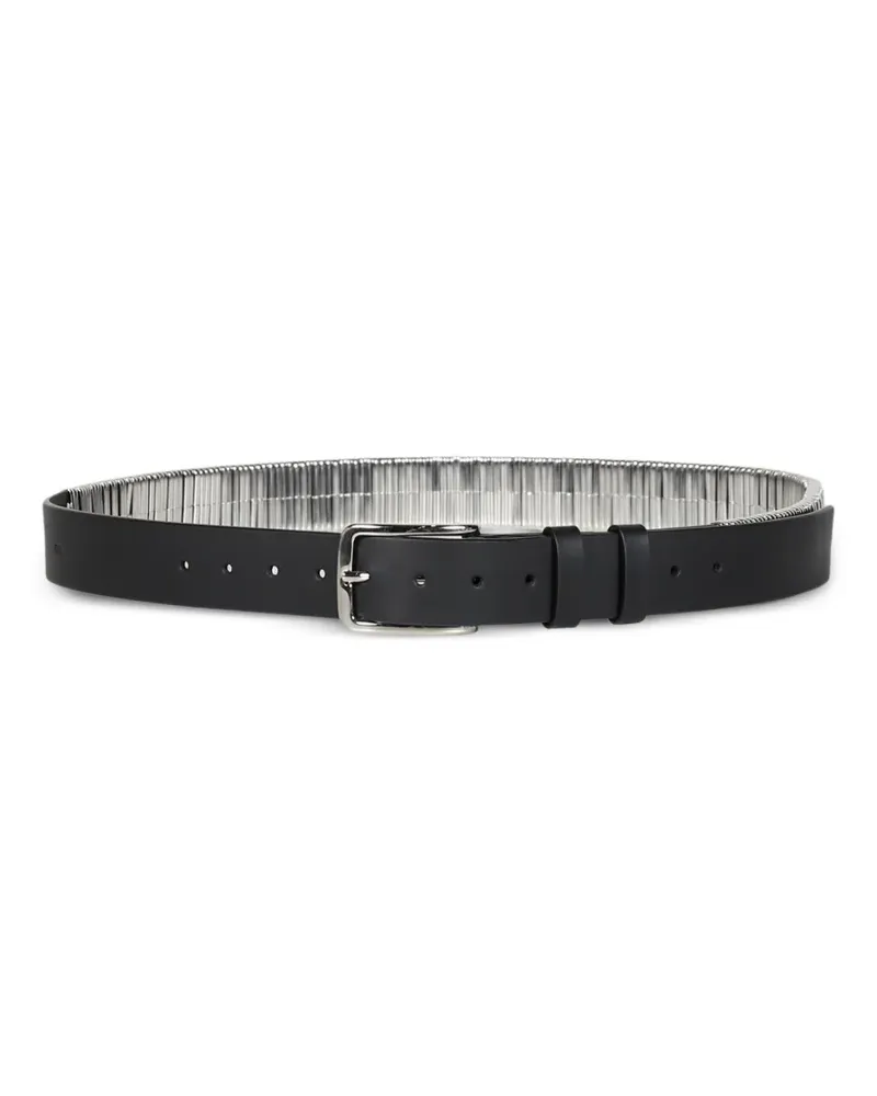 Heliot Emil Node Gürtel mit Metallschlaufe - Schwarz Schwarz