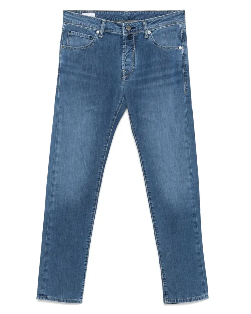 Incotex Tief sitzende Slim-Fit-Jeans - Blau Blau
