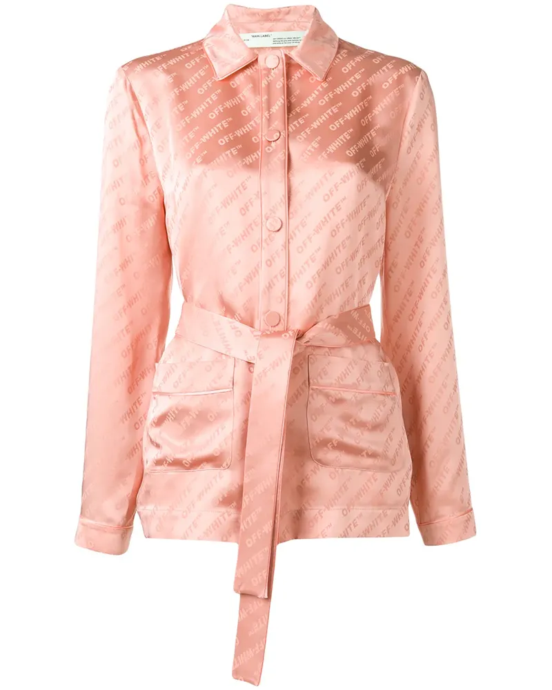 OFF-WHITE Hemd mit Gürtel - Rosa Rosa