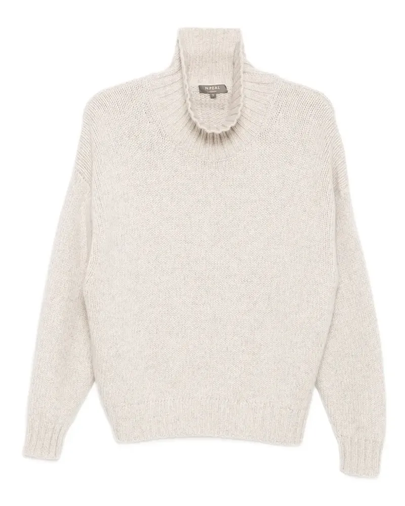 N.Peal Pullover mit Stehkragen - Nude Nude