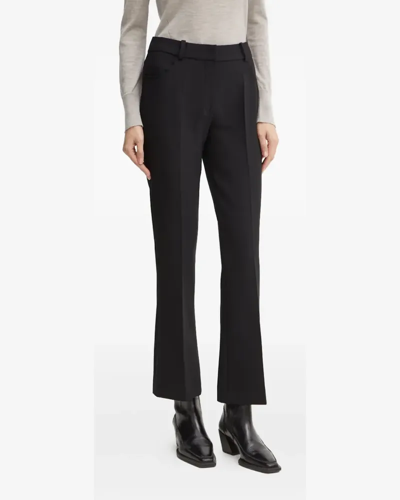 Luisa Spagnoli Klassische Cropped-Hose - Schwarz Schwarz