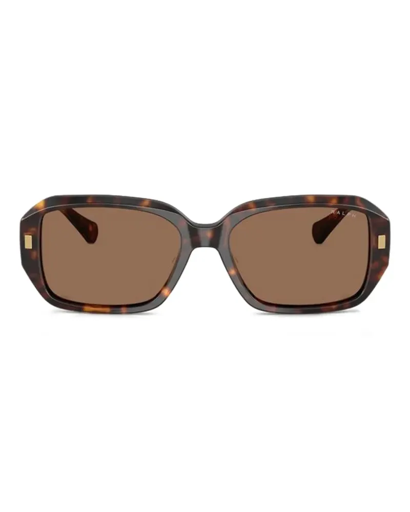 Ralph Lauren tortoiseshell-effect rectangle-frame sunglasses - Braun Braun