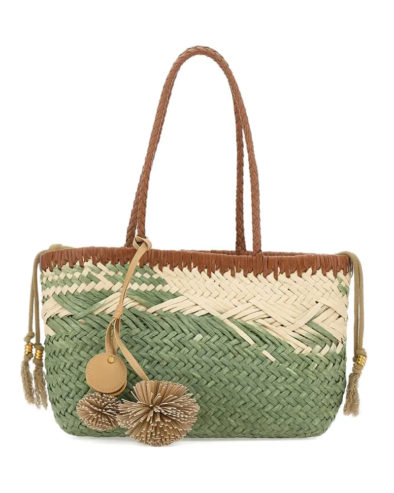 Gianni Chiarini Paloma Schultertasche mit Quastendetail - Grün Grün